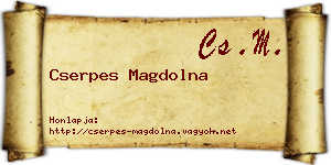 Cserpes Magdolna névjegykártya
